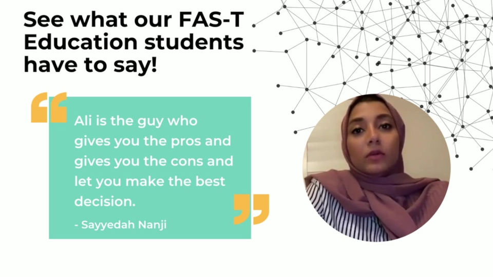 Sayyedah's Testimonial